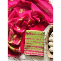 Shibori Green Full Kota Doriya...
