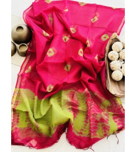 Shibori Green Full Kota Doriya Suits