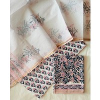 Handblock Mauve Floral Kota Do...