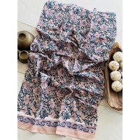 Handblock Mauve Floral Kota Do...