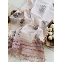 Handblock Mauve Floral Kota Do...