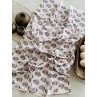 Handblock Lime Green Floral Ko...