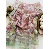 Handblock Green Floral Kota Do...