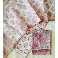Handblock Pomogranete Floral K...