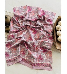 Handblock Pomogranete Floral Kota Doriya Cotton Suits