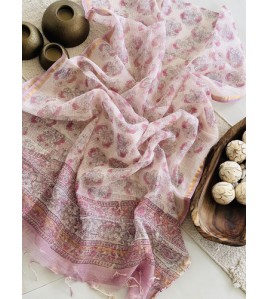 Handblock Pomogranete Floral Kota Doriya Cotton Suits