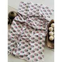 Handblock Blueberry Floral Kot...