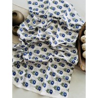 Handblock Yellow Floral Kota D...