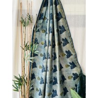 Vanaspathi Ajrakh Blue Flower...