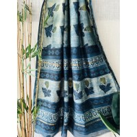 Vanaspathi Ajrakh Blue Flower...