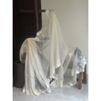 Ivory Florance Silk Organza - ...