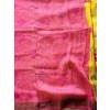 Yellow Tulip Pure Linen Saree