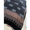 Ajrakh Black - Modal Silk Dhupatta