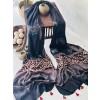 Ajrakh Black - Modal Silk Dhupatta