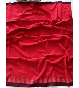 Pure Bengal Red Cotton - Exquisite Saree