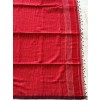 Pure Bengal Red Cotton - Exquisite Saree