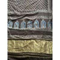 Ajrakh elephant Grey Butta Pre...