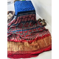 Pure Bandhini Blue - Modal Sil...