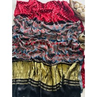 Pure Bandhini Wine Red - Modal...