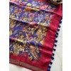 Ink Kalamkari Pure Linen Sarees