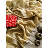 Gold Crushed Tissue Silk Saree...