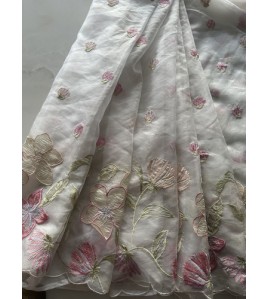 Applique Premium Organza - Exquisite Saree