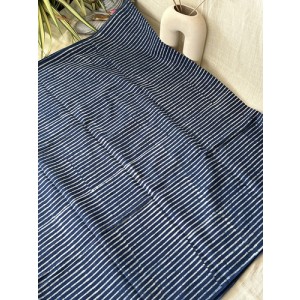 Indigo Blue - Mul Cotton Saree...