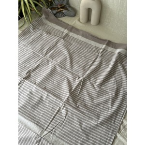 Beige - Mul Cotton Saree...