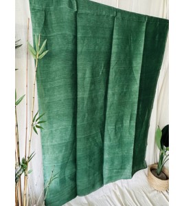 Moss Green Jamdani Linen Sarees 