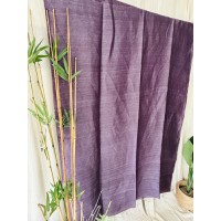 Mauve Violet Jamdani Linen Sar...