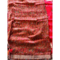 Kalamkari Kamadenu Red Pure Li...