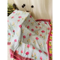 Tulip Pure Linen Saree...