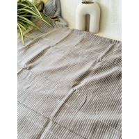 Mud Grey Zari - Silk Cotton Sa... Mud Grey Zari - Silk Cotton Sa...