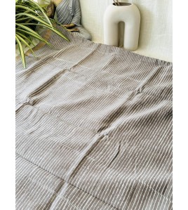 Mud Grey Zari - Silk Cotton Saree