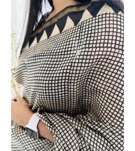 Tiny Boxed Black - Silk Cotton Saree