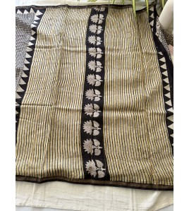 Tiny Boxed Black - Silk Cotton Saree