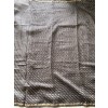 Coffee Grey Checked-Silk Cotton Saree